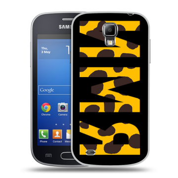 Пластиковый чехол на Samsung Galaxy S4 Active с принтом ИМЯ