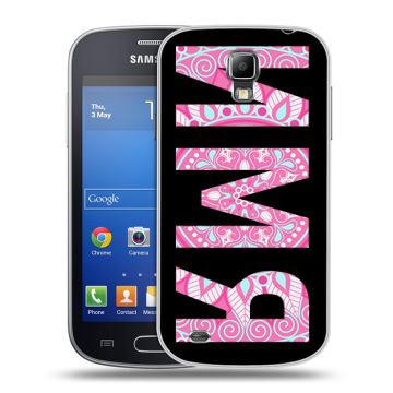 Пластиковый чехол на Samsung Galaxy S4 Active с принтом ИМЯ