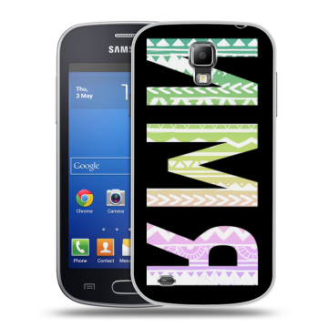 Пластиковый чехол на Samsung Galaxy S4 Active с принтом ИМЯ