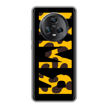 Силиконовый чехол на Honor Magic 5 с принтом ИМЯ