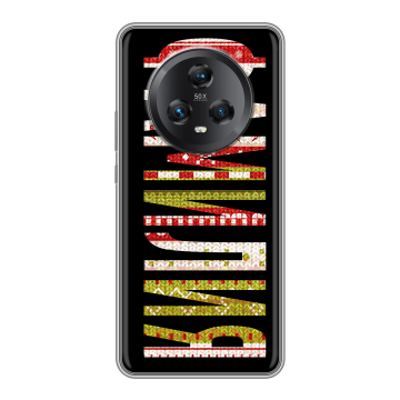 Силиконовый чехол на Honor Magic 5 с принтом ФАМИЛИЯ