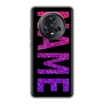Силиконовый чехол на Honor Magic 5 с принтом NAME