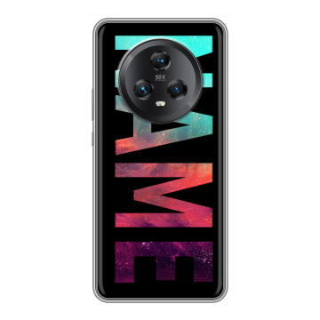 Силиконовый чехол на Honor Magic 5 с принтом NAME