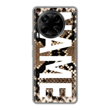 Силиконовый чехол на Tecno Camon 30 5G с принтом NAME