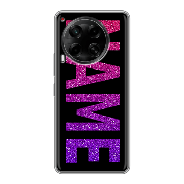 Силиконовый чехол на Tecno Camon 30 5G с принтом NAME