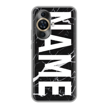 Силиконовый чехол на Huawei Nova 12S с принтом NAME