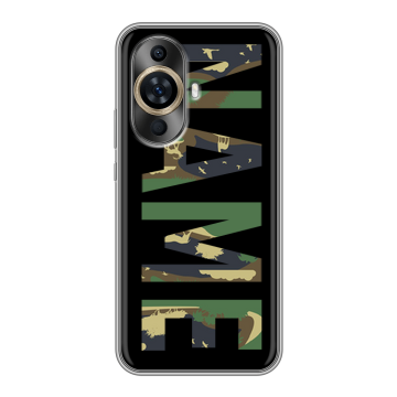 Силиконовый чехол на Huawei Nova 12S с принтом NAME