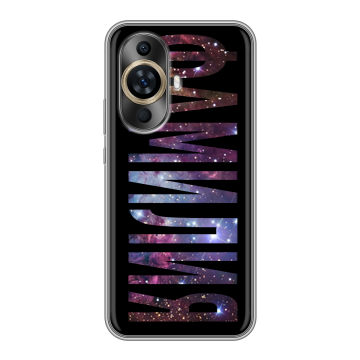 Силиконовый чехол на Huawei Nova 12S с принтом ФАМИЛИЯ