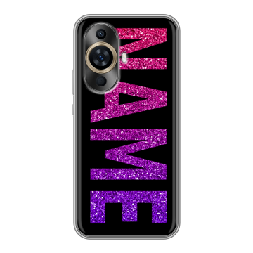 Силиконовый чехол на Huawei Nova 12S с принтом NAME