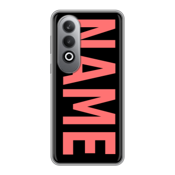 Силиконовый чехол на Oneplusnordce4 с принтом NAME
