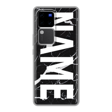 Силиконовый чехол на Vivo V30 Pro с принтом NAME