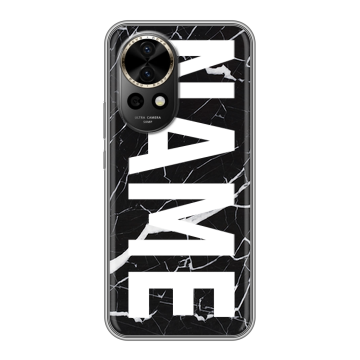 Силиконовый чехол на Huawei Nova 12 Pro с принтом NAME