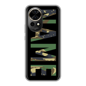 Силиконовый чехол на Huawei Nova 12 Pro с принтом NAME