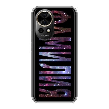 Силиконовый чехол на Huawei Nova 12 Pro с принтом ФАМИЛИЯ