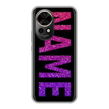 Силиконовый чехол на Huawei Nova 12 Pro с принтом NAME