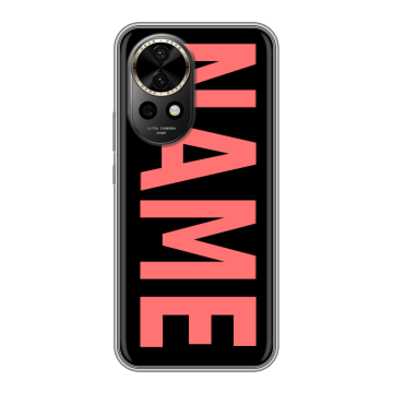 Силиконовый чехол на Huawei Nova 12 Pro с принтом NAME