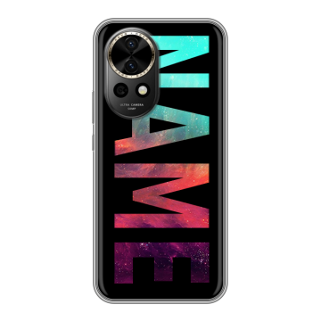 Силиконовый чехол на Huawei Nova 12 Pro с принтом NAME