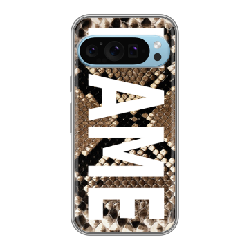 Силиконовый чехол на Google Pixel 9 с принтом NAME