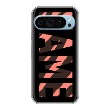 Силиконовый чехол на Google Pixel 9 с принтом NAME