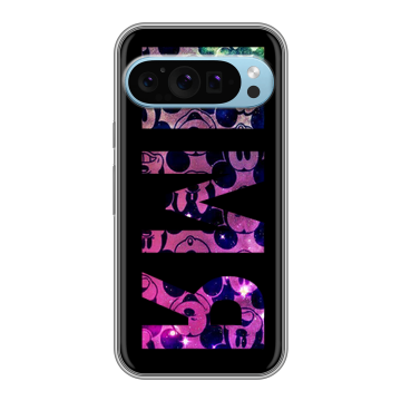 Силиконовый чехол на Google Pixel 9 с принтом ИМЯ