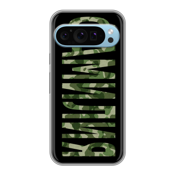 Силиконовый чехол на Google Pixel 9 с принтом ФАМИЛИЯ