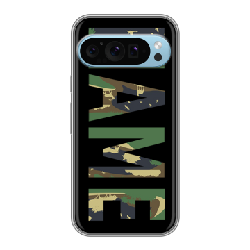 Силиконовый чехол на Google Pixel 9 с принтом NAME