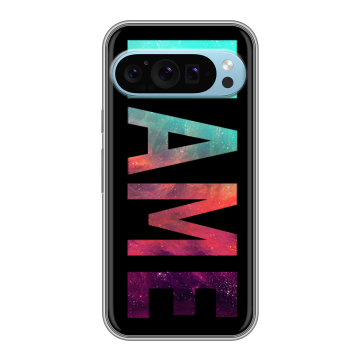 Силиконовый чехол на Google Pixel 9 с принтом NAME