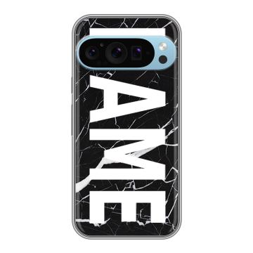 Силиконовый чехол на Google Pixel 9 Pro с принтом NAME