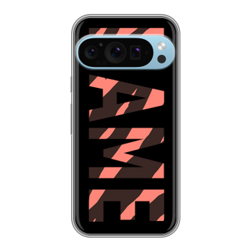 Силиконовый чехол на Google Pixel 9 Pro с принтом NAME