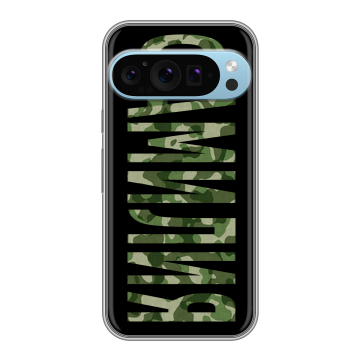Силиконовый чехол на Google Pixel 9 Pro с принтом ФАМИЛИЯ