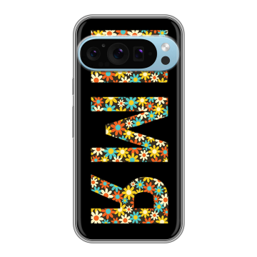 Силиконовый чехол на Google Pixel 9 Pro с принтом ИМЯ