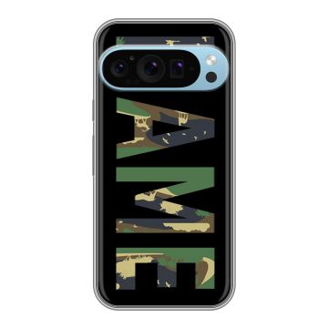 Силиконовый чехол на Google Pixel 9 Pro с принтом NAME