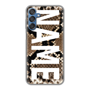 Силиконовый чехол на Samsung Galaxy M15 5G с принтом NAME