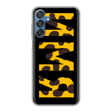 Силиконовый чехол на Samsung Galaxy M15 5G с принтом ИМЯ