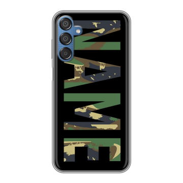 Силиконовый чехол на Samsung Galaxy M15 5G с принтом NAME