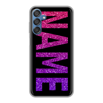 Силиконовый чехол на Samsung Galaxy M15 5G с принтом NAME