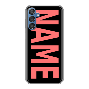 Силиконовый чехол на Samsung Galaxy M15 5G с принтом NAME