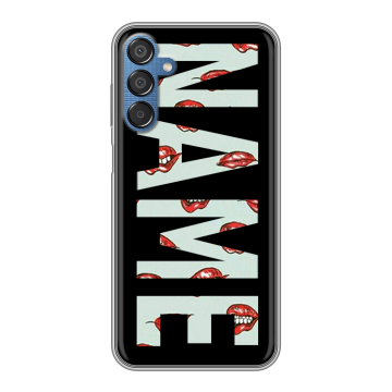 Силиконовый чехол на Samsung Galaxy M15 5G с принтом NAME