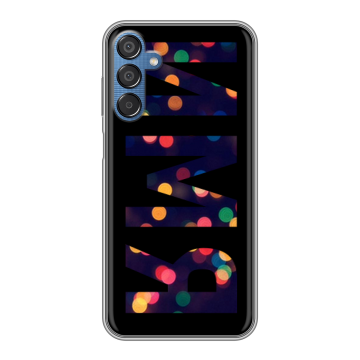 Силиконовый чехол на Samsung Galaxy M15 5G с принтом ИМЯ