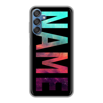 Силиконовый чехол на Samsung Galaxy M15 5G с принтом NAME