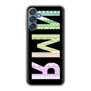 Силиконовый чехол на Samsung Galaxy M15 5G с принтом ИМЯ