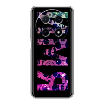 Силиконовый чехол на Huawei Nova 12i с принтом ИМЯ