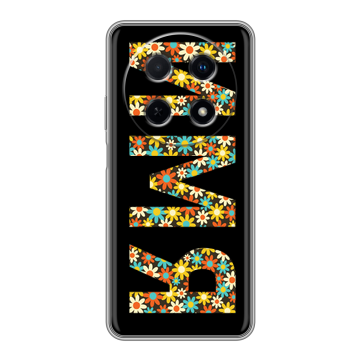 Силиконовый чехол на Huawei Nova 12i с принтом ИМЯ