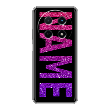 Силиконовый чехол на Huawei Nova 12i с принтом NAME