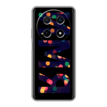 Силиконовый чехол на Huawei Nova 12i с принтом ИМЯ