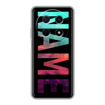 Силиконовый чехол на Huawei Nova 12i с принтом NAME