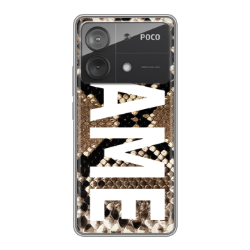Силиконовый чехол на Xiaomi Poco X6 Neo с принтом NAME