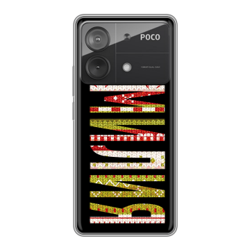 Силиконовый чехол на Xiaomi Poco X6 Neo с принтом ФАМИЛИЯ