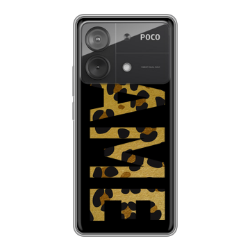Силиконовый чехол на Xiaomi Poco X6 Neo с принтом NAME
