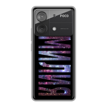 Силиконовый чехол на Xiaomi Poco X6 Neo с принтом ФАМИЛИЯ